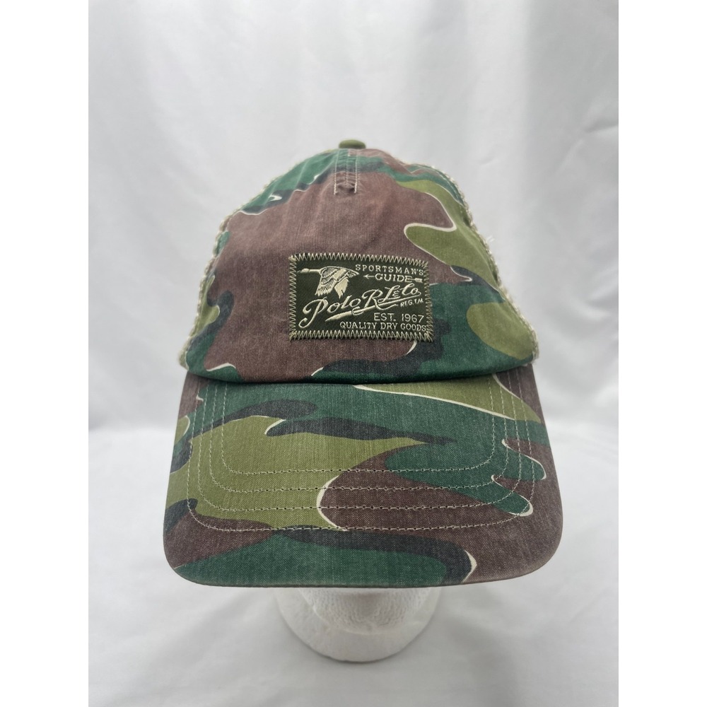 Polo Ralph Lauren Mesh Back Camo Trucker Hunting Hat Cap Sportsman Guide